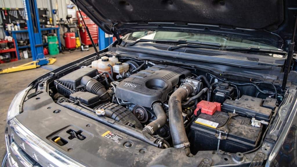3.2-litre five-cylinder turbo-diesel engine in a 2018 Ford Ranger