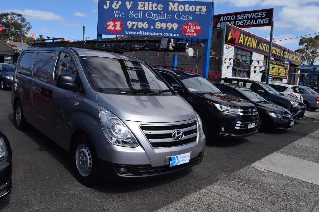 Used cars on display at the J&V Elite Motors yard