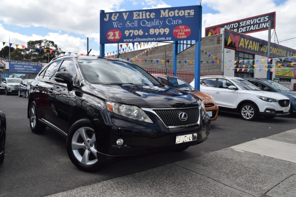 Used cars on display at the J & V Elite Motors yard
